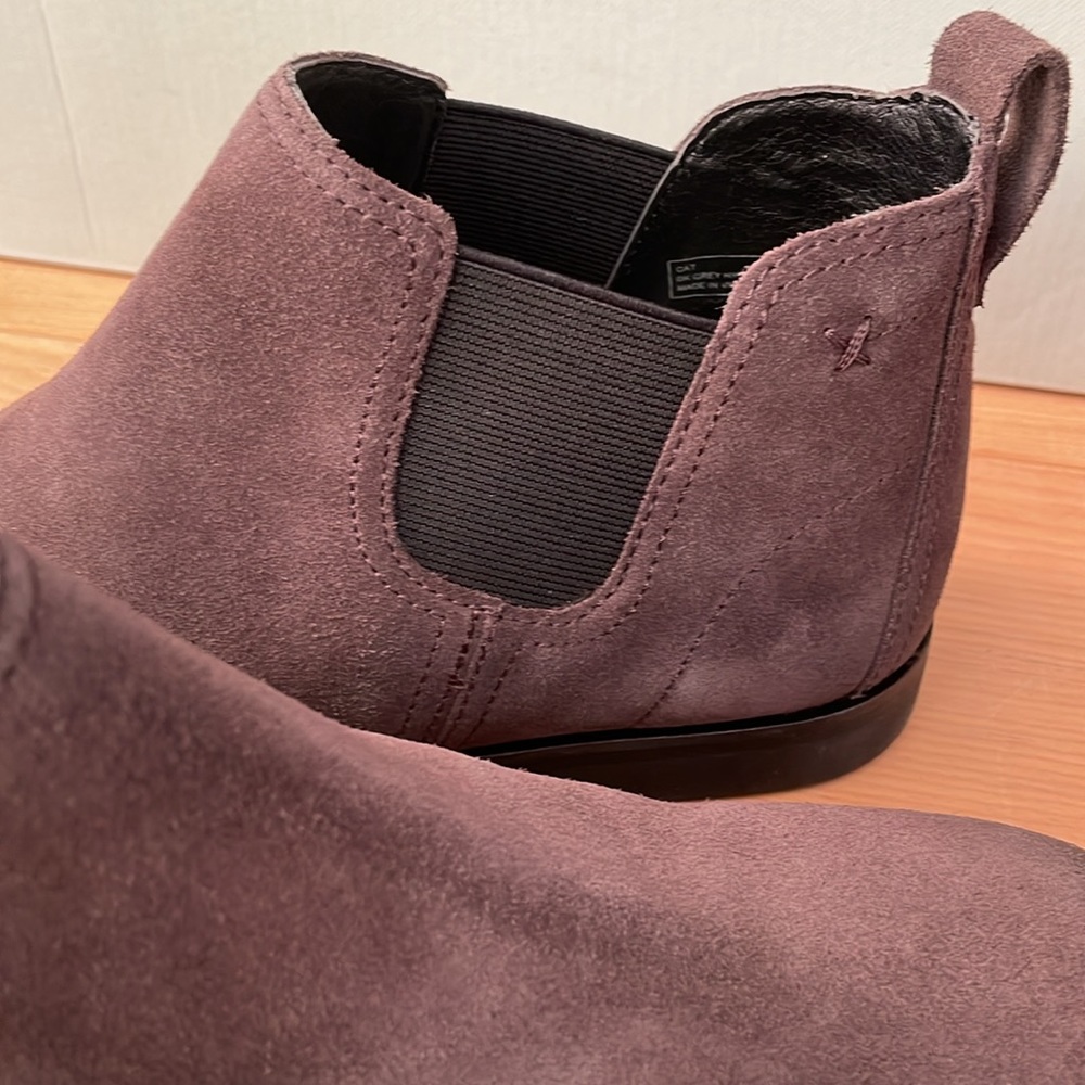 NWT Salvia dark grey water resistant “hydra suede” booties, size 38 (US 7-7.5) - Picture 7 of 16
